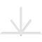 Ekena Millwork Kennewick Architectural Grade PVC Gable Bracket, 84"W x 56"H x 4"D x 4"F, 16/12 Pitch GBP084X56X0404KEN00 - alternate 5